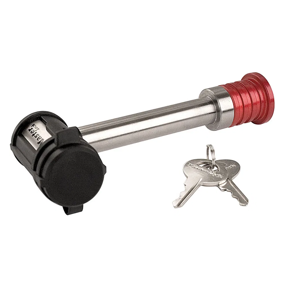 1469DAT – MASTERLOCK Trailer Hitch Pin, Bent Pin 5/8 inch Diameter 3 Inch Length With Keyed Lock Without Cap Single S...